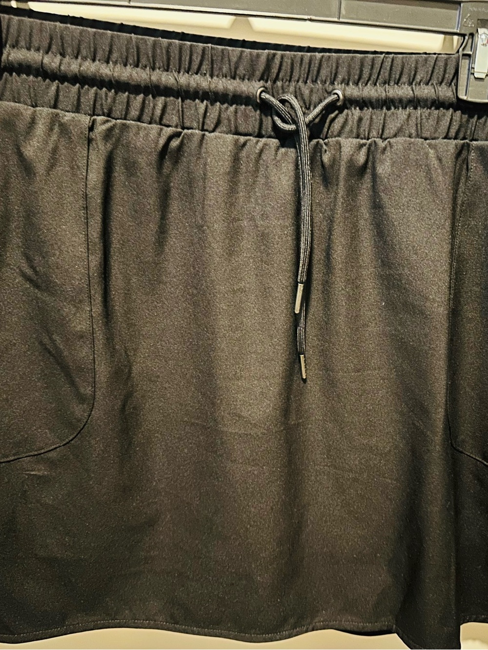 Women’s Black Skort with Drawstring Waist